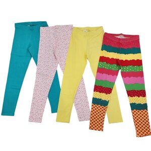 SPOTTED ZEBRA 4-Pack Girls Ice Cream & Sprinkles Leggings‎ Size Large 10 NWT